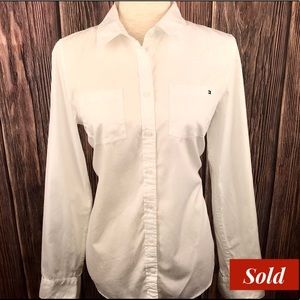 Ralph Lauren Button Up Shirt Medium White
